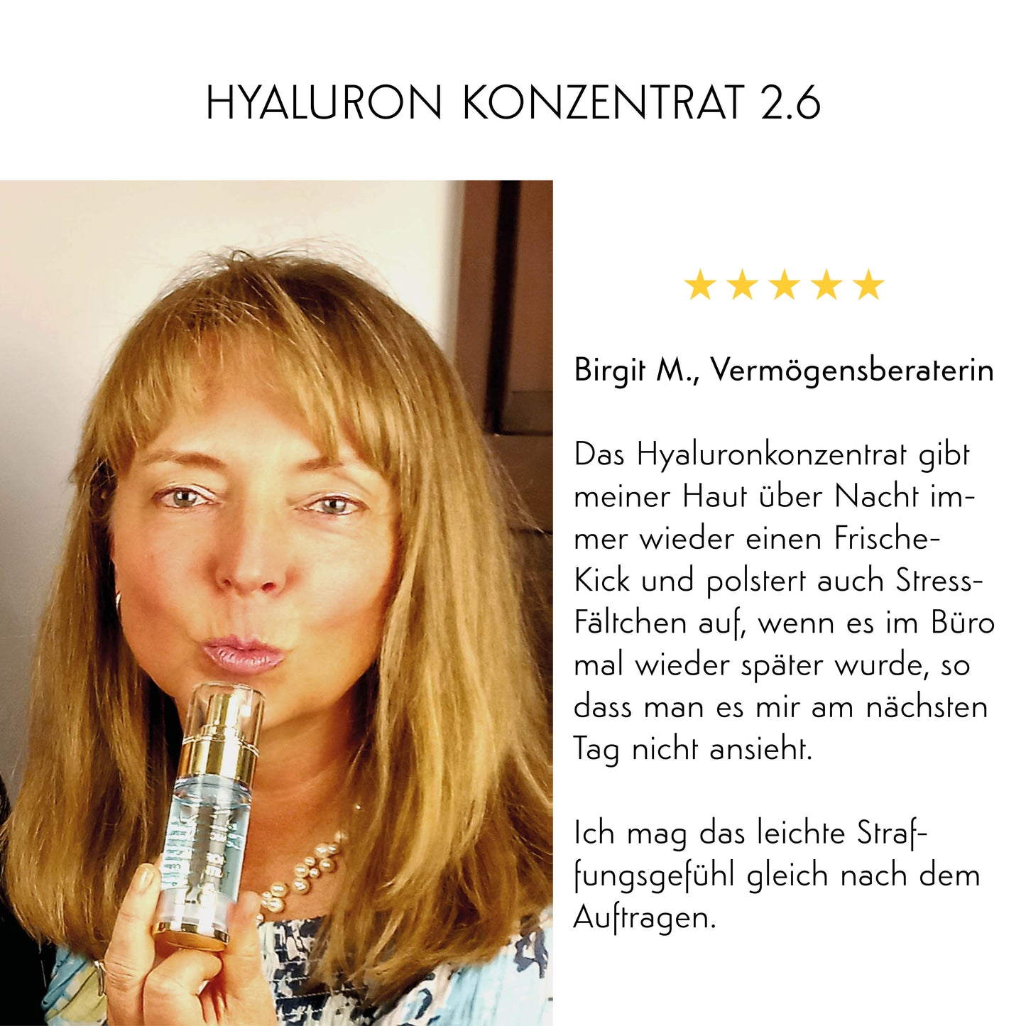 FALTEN AUFPOLSTERN & GLÄTTEN - Hyaluron Konzentrat 2.6
