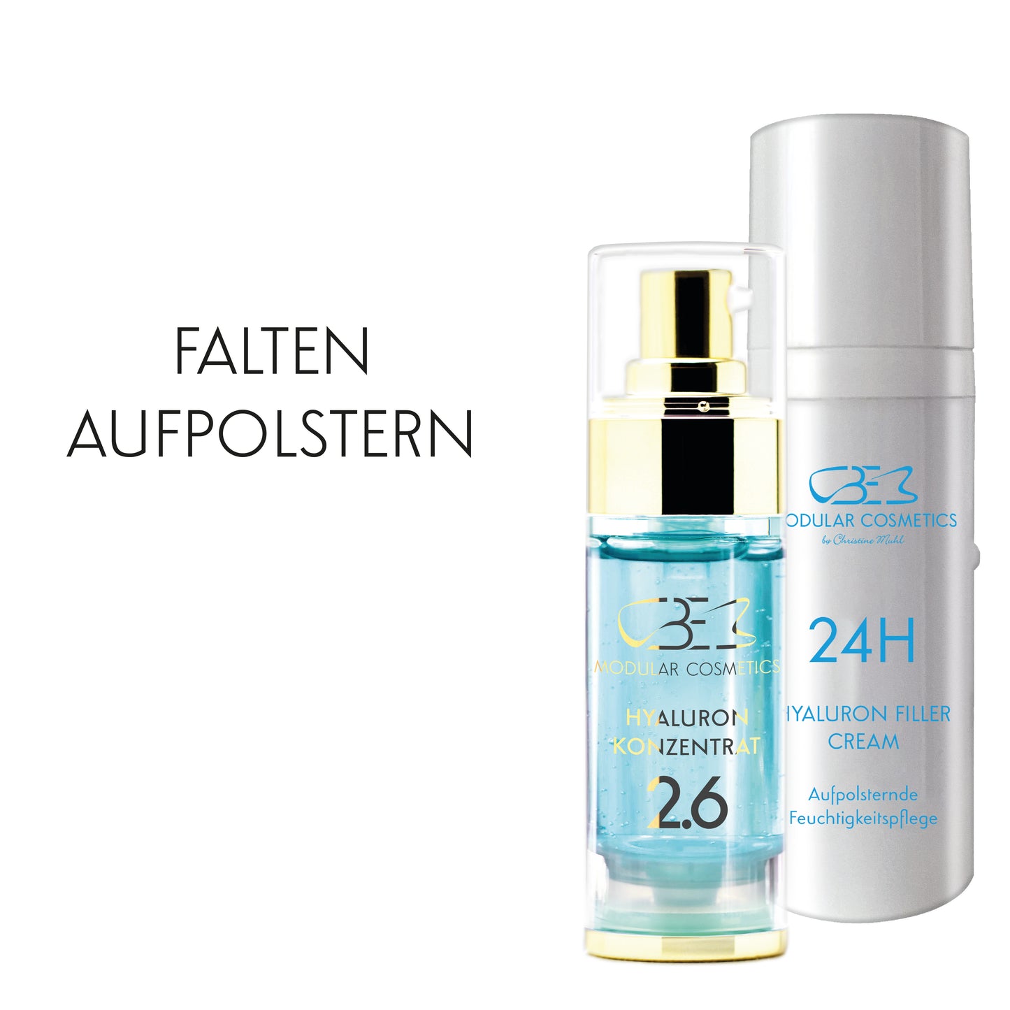 FALTEN AUFPOLSTERN - Hyaluron Konzentrat & Hyaluron Filler Creme-Set