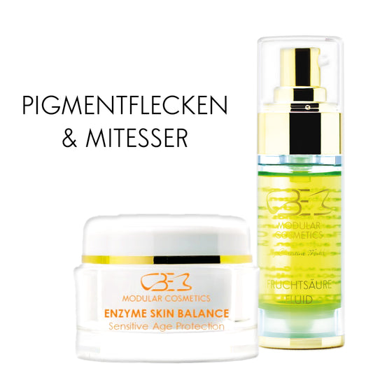 PIGMENTFLECKEN & MITESSER - Fruchtsäure Fluid & Enzym Creme-Set