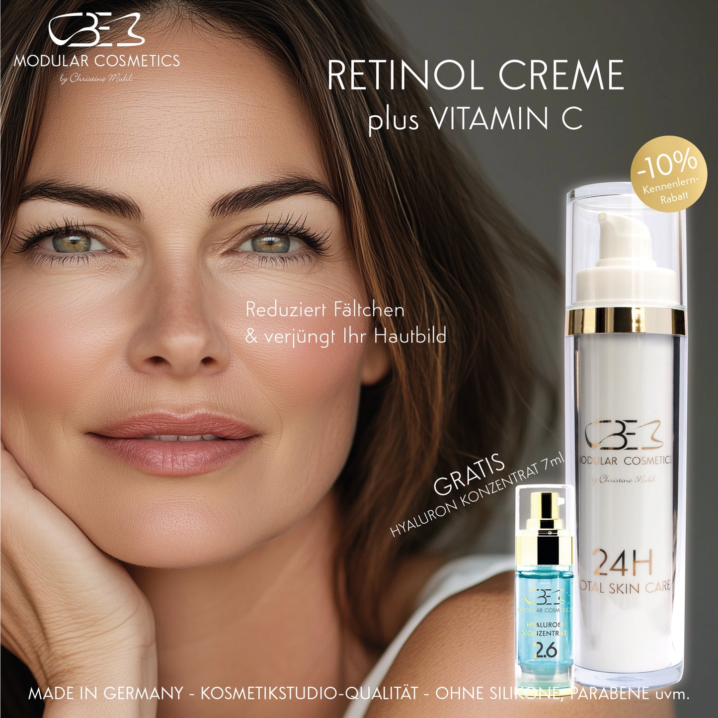 Retinol & Vitamin C - 24H Total Skin Care Creme