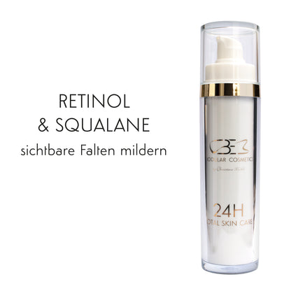 24 H Total Skin Care mit Retinol & Squalan & Vitamin C