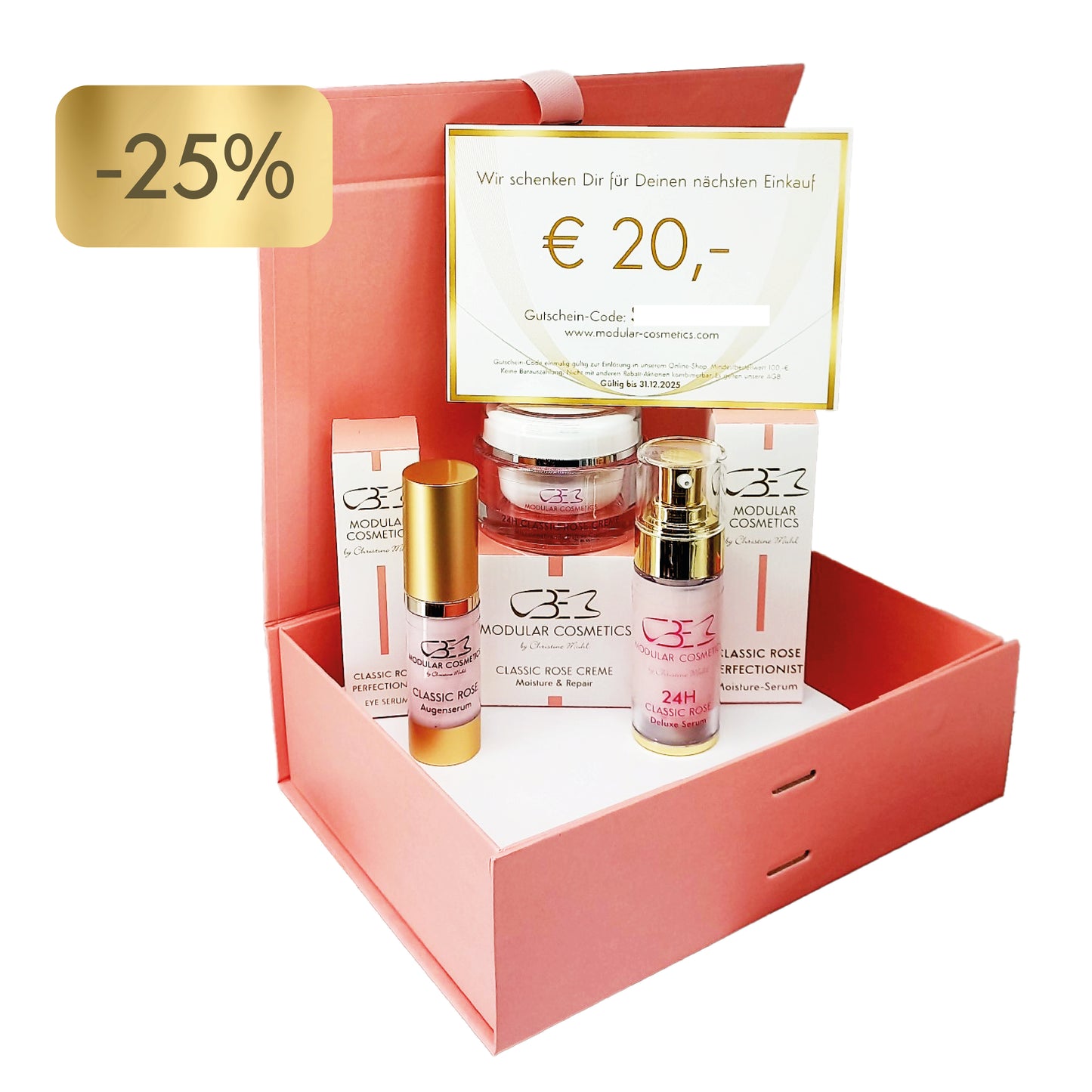 🌹 CLASSIC ROSE BOX - Komplette Hautpflegeroutine in Studio-Qualität
