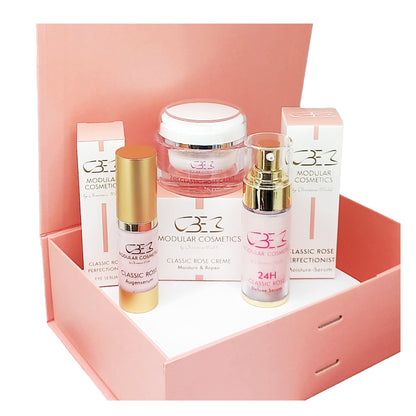 🌹 CLASSIC ROSE BOX - Komplette Hautpflegeroutine in Studio-Qualität