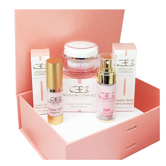 🌹 CLASSIC ROSE BOX - Komplette Hautpflegeroutine in Studio-Qualität