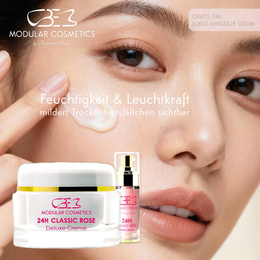 24H Classic Rose Creme - für Feuchtigkeit & Leuchtkraft