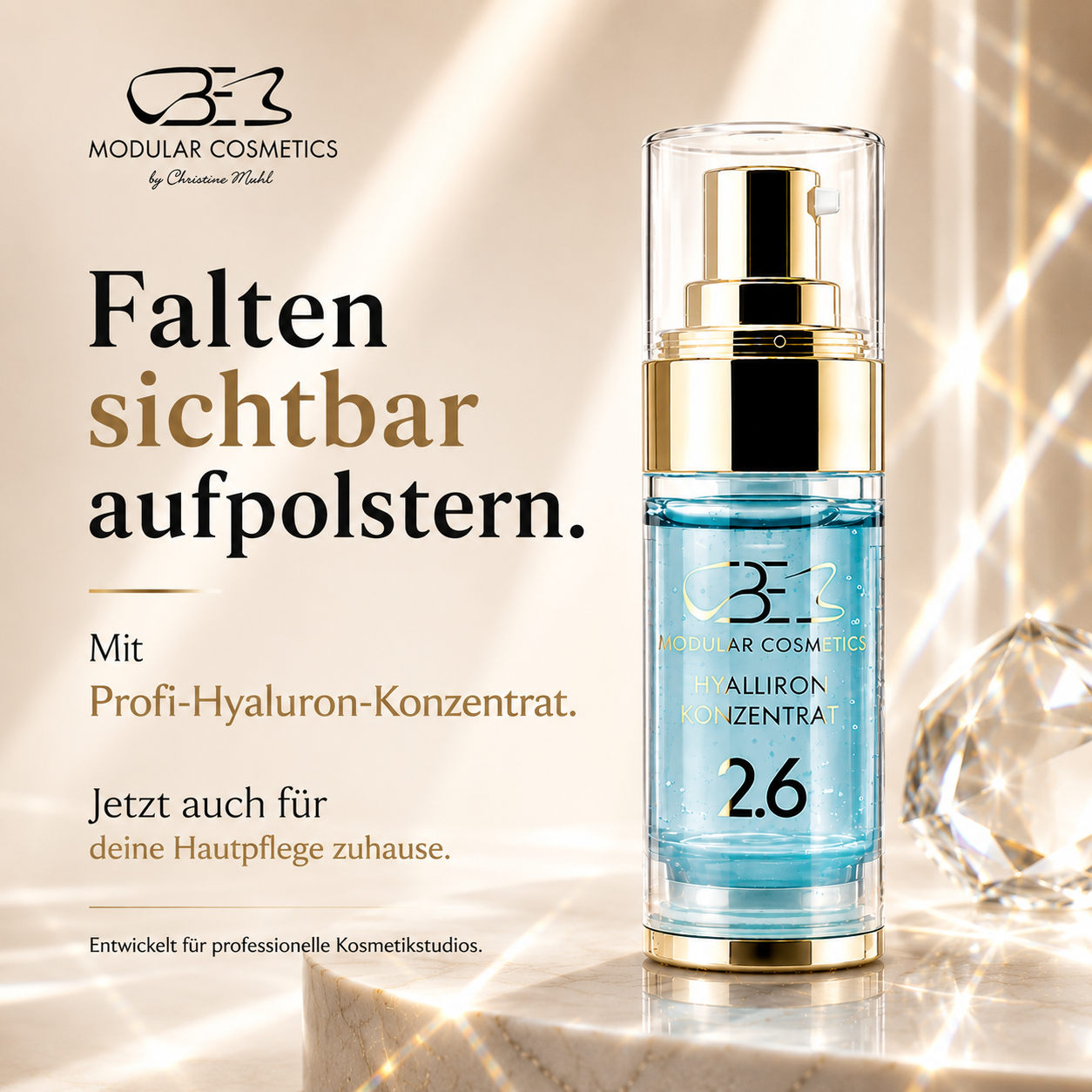 HYALURON KONZENTRAT - Falten aufpolstern - Haut durchfeuchten.