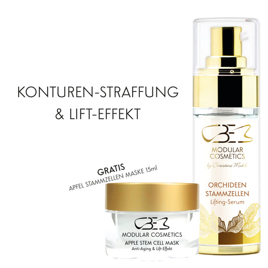 KONTUR-STRAFFUNG & LIFT-EFFEKT - Orchid Stem Cell Serum 30ml & Apple Stem Cell Mask 15ml